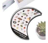 Display case for the display of crystals, for storing mineral specimens and , box for displaying and displaying stones, for spiritual healing, meditation