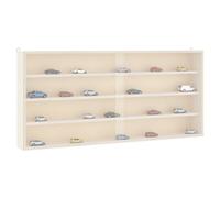 vidaXL Wooden Collector's Display Case with Doors 80x8.5x37cm