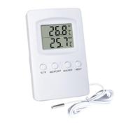 Display Electronic Thermometers with External Sensors | External Sensors Records High Low Temperatures with Clear LCD Screen for Wall Mount or Tabletop Placement