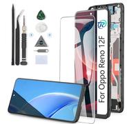 Display for Oppo Reno 12F CPH2687 CPH2637 LCD Screen Replacement Digitizer Touchscreen Mounted Replacement with Tools (Black with Rhamen)