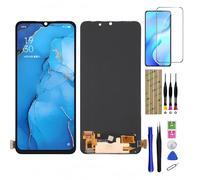 Display for Oppo Reno3/ A91/ F15/ F17/ K7/Find X2lite LCD Display Replacement OLED Touchscreen Digitizer Screen Glass Assembly with Repair Tools(with Fingerprint)