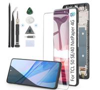 Display for TCL 50 SE/40 NxtPaper 4G LCD Screen Replacement Digitizer Touchscreen Mounted Replacement with Tools (Black with Rhamen)