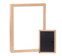 Display Frame with Photo Archive - Wooden for Photos of 17.8 cm | Exhibition Replaceable with Opening, for Home Office School Classroom Students Apartment Hotel Farm Bedroom