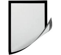 Display Genie Magnetic Document Holder - Magnetic Picture Poster Frame - Pack of 5 - Fold Back Panel - Durable PVC - Display Frame Ideal for Home or Office Display (A3, Black)