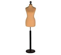 Display Guru Tailor Dummy torso Female UK Size 14/16 Black ROUND BASE Gold