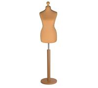 Display Guru Tailor Dummy torso Female UK Size 14/16 Gold ROUND BASE Gold