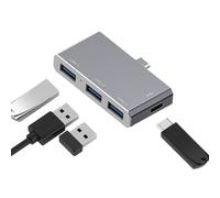 Display Link Docking Station-USB C Expansion Hub, Universals Laptop Adapter | Multiport Monitor Connector, Duals Display Splitter, Compact Desktop Extender Utility for Configuration, Spaces d