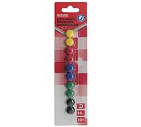 Display Magnets Office Products Round Diameter 15mm 10pcs Blister Assorted Colors/Presentation/Type-Strong/Shape-Round/Material-Plastic/Magnet/Colour-Assorted Colours/Size-śr. 15mm