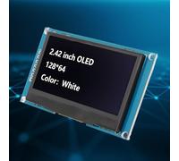 Display Module 2.42 Inch SSD1309 Ultra Thin Flexible Self Luminous 128x64 SPI for DIY Electronics Projects (MRA091A White)