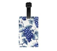 Display of Grapes Hanging on The Trees Printed Anti-Lost Luggage Tags Luggage Tags Suitable for Suitcases Backpacks and Golf Bags