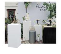 Display Pedestal Stand 30x30x50cm - Cube Risers for Weddings Parties & Clothing Stores - Stylish Display Plinths for Mannequins & Event Showcases