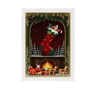 Display Photo Frame for Lego 40958 40874 40875 Christmas Collection (40958) | Can be hung on the wall or placed on a table Display Photo Frame Compatible with Lego 40958 Christmas Stockings and figurines