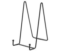 Display Plate Stand - Black Metal Easel, Decorative Iron Picture Frame Support Rack, Sturdy Tabletop Art Photos Holder | Vinyl Records Cookbook Canvas Pedestal For Home Office Decor Wedding Party Even