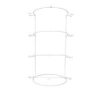 Display Rack for Gold/White Metal Princess Crown, White 4TH FLOOR | Crystal Headbands Organizer for Bride Hair Charm, High Capacity Rhinestones Crown Home