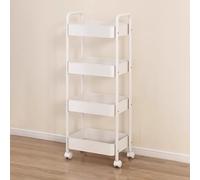 Display Rack for Grocery Store, Snack Stand with Guardrail, Easy Assembly, Ideal for Fruits & Snacks, Perfect for Convenience Stores