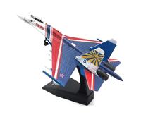 Display scale aircraft 1/100 For Russian Su-35 Fighter Simulation Model Miniature Metal Alloy Aircraft Holiday Party Gift Suitable for gift giving(Red)