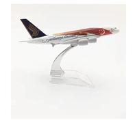 Display scale aircraft 16CM 1:400 For A380 Singapore Airlines Aeroplane Metal Alloy Finished Aircraft Model Holiday Party Gift Suitable for gift giving