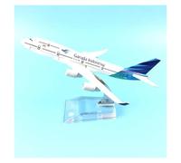 Display scale aircraft 16cm 1/400 For GARUDA INDONESIA Boeing 747 Airplane Model Diecast Metal Scale Plane Holiday Party Gift Suitable for gift giving