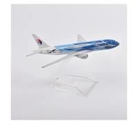 Display scale aircraft 16cm 1/400 For Malaysia Aeroplane Boeing 777 Plane Model Diecast Metal Aircraft Holiday Party Gift Suitable for gift giving