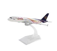Display scale aircraft 16CM 1:400 For Thai Airways A320 Smile Metal Plane Die-cast Alloy Finished Miniature Aircraft Model Suitable for gift giving