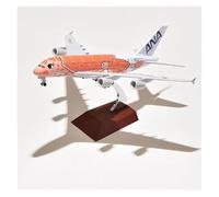 Display scale aircraft 20CM 1:400 For ANA KaLa A380 Turtle Airline Plane With Landing Gears Alloy Finished Aircraft Model Suitable for gift giving(Orange)