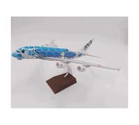 Display scale aircraft 20CM 1:400 For ANA KaLa A380 Turtle Airline Plane With Landing Gears Alloy Finished Aircraft Model Suitable for gift giving(Blue)