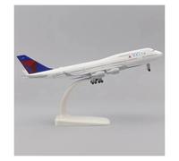 Display scale aircraft 20CM 1:400 For Delta B747 Plane Alloy Metal Finished Aircraft Model Decorative Study Room Suitable for gift giving