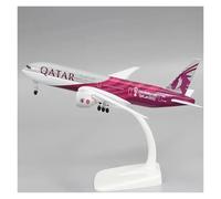 Display scale aircraft 20cm For AIR QATAR Boeing 777 Airplane Diecast Alloy Metal Finished Aircraft Model Decorative Bookcase Suitable for gift giving
