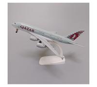 Display scale aircraft 20cm For QATAR Airline A380 Plane Diecast Metal Alloy Finished Aircraft Model Reception Area Ornament Suitable for gift giving