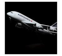 Display scale aircraft 45.5cm 1/160 For A380 Air France Aircraft Die-Cast Resin Static Scale Plane Model Holiday Party Gift Suitable for gift giving(With LED)