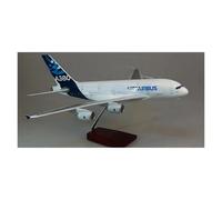 Display scale aircraft 45.5cm 1/160 For A380 Prototype Airline Aircraft Die-Cast Resin Airplane Model Collection Souvenir Suitable for gift giving(With LED)