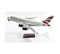 Display scale aircraft 46cm 1:160 For British Airways Airbus A380 Diecast Resin Finished Aircraft Model Decorative Study Room Suitable for gift giving(No light)