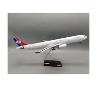 Display scale aircraft 47cm 1:135 For A330 Yemen International Airways Die-Cast Resin Airplane Model Reception Area Ornament Suitable for gift giving(With light)