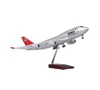 Display scale aircraft 47cm 1/150 For Nwa NorthWest B747 Plane Diecast Resin Finished Aircraft Model Conference Table Ornament Suitable for gift giving(No LED)