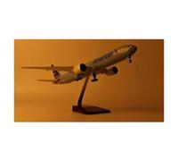 Display scale aircraft 47cm 1:157 For B777 American Air Airlines Aircraft Diecast Resin Airplane Static Scale Model Suitable for gift giving(With LED)