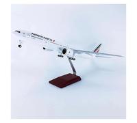 Display scale aircraft 47cm 1:157 For B777 France Air Airlines Aircraft Model Diecast Resin Airplane Reception Area Ornament Suitable for gift giving(With LED)