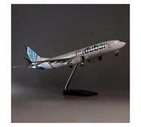 Display scale aircraft 47CM 1:85 For B737 Dubai Airways Die-Cast Resin Aircraft Model Highly Restored Simulated Scale Airplane Suitable for gift giving(With LED)