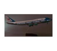 Display scale aircraft 47CM For Boeing 747 Air Force One Airplane Diecast Resin Finished Aircraft Model Reception Area Ornament Suitable for gift giving(With light)