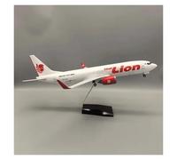 Display scale aircraft 47cm For Lion Airline B737 Plane With Base Diecast Resin Aircraft Model Reception Area Ornament Suitable for gift giving(With light)