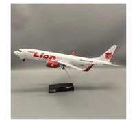 Display scale aircraft 47CM For Thai Lion Air B737-800 Scale Resin Aircraft High-precision Diecast Model Collection Souvenir Suitable for gift giving(With lamp)