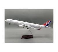 Display scale aircraft 47cm For Yemen Airways A330 Airplane Model Diecast Resin Highly Restored Simulated Scale Aircraft Suitable for gift giving(With lamp)