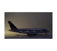 Display scale aircraft 50.5CM 1/160 For QATAR Airline A380 With Light And Wheel Diecast Resin Finished Aircraft Model Suitable for gift giving(With light)
