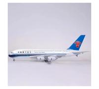 Display scale aircraft 50.5CM For A380 China Southern Airlines Plane Model Highly Restored Simulated Scale Aircraft Suitable for gift giving(With LED)
