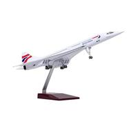 Display scale aircraft 50CM 1:125 For British Airways Concorde Plane Diecast Resin Finished Aircraft Model Collection Souvenir Suitable for gift giving(No lamp)