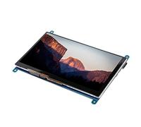 Display Screen, 7 Inch Small Portable LCD HDMI 1024x600 Ultra HD Display Screen Capacitive Touch Screen Support Backlight Control for Computer Monitor