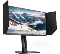 Display Screen Sun Visor,24-27inch Adjustable Desktop Computer Monitor Hood Sunshade,Foldable & Portable Privacy Screen Hood,for Office, Play Games,All computer Brands(1Asymmetricset)