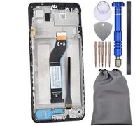 Display Screen Touch Digitizer with Screen Frame for Xiaomi Redmi 13C 5G Black 6.74