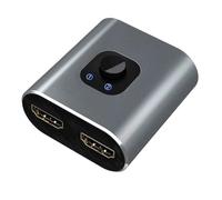 Display Selector - 2 Inputs 1 Output Adapter and Connector, Plug and Play Splitter - For PC Laptop Monitor TV Home Work Studio Classroom Control Room Video Conference Streaming