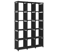 Display Shelf Free Standing Shelf Storage Cube Organiser Unit Fabric vidaXL