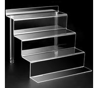 Display Stand 12A Perfume Organizer Display Risers Acrylic Display Shelf for Perfume cologne Makeup clear Acrylic Shelves 4 Tier Acrylic Risers co